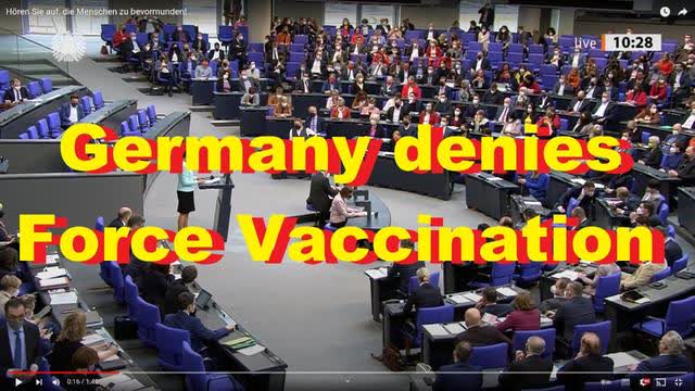 Germany denies Force Vaccination