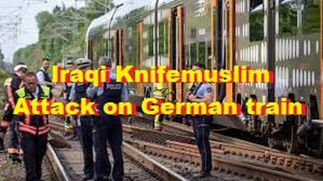 Iraqi Knifemuslim Attack on German train