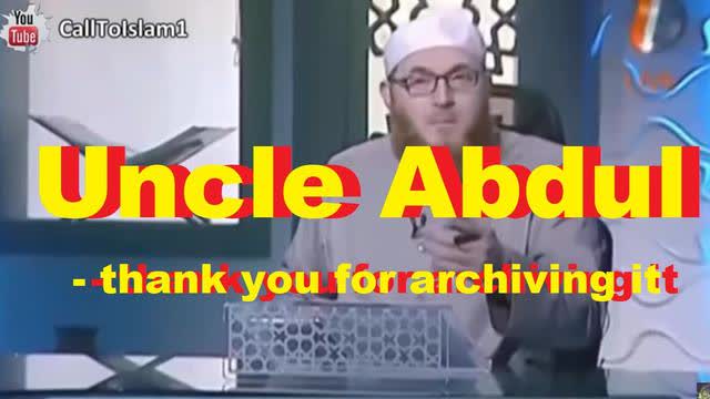 Uncle Abdul - thank you for archiving it