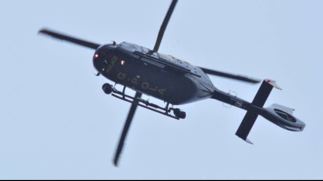 Chemtrail Harassment. Still image G-POLA overhead 20m alt