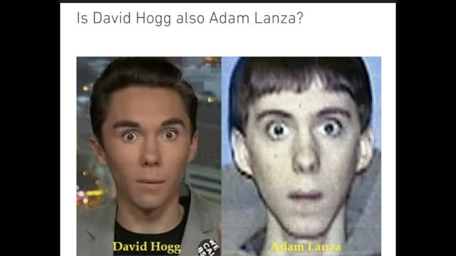 Sandy Hook: David Hogg is Adam Lanza