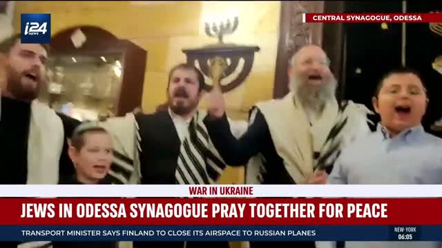 20220227 At Odessa Central Synagogue, during morning prayers...
