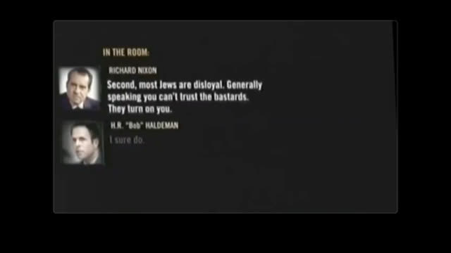 Fmr. President Nixon: "Most Jews Are Disloyal... You Can't Trust The Bastards"