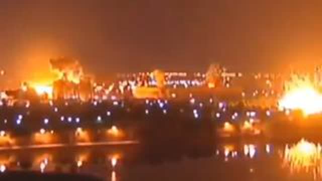 The Fireworks In Tel Aviv Last Night