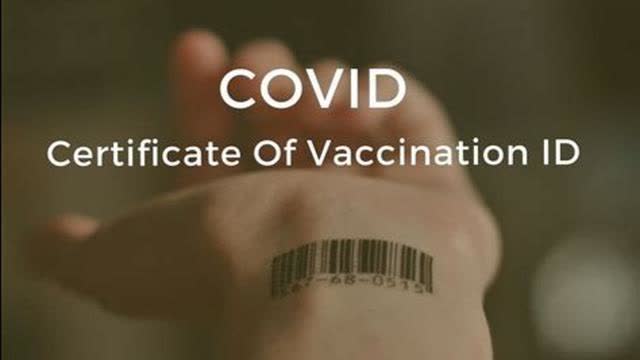 Certificate of Vaccination ID...We Told You It Was Coming