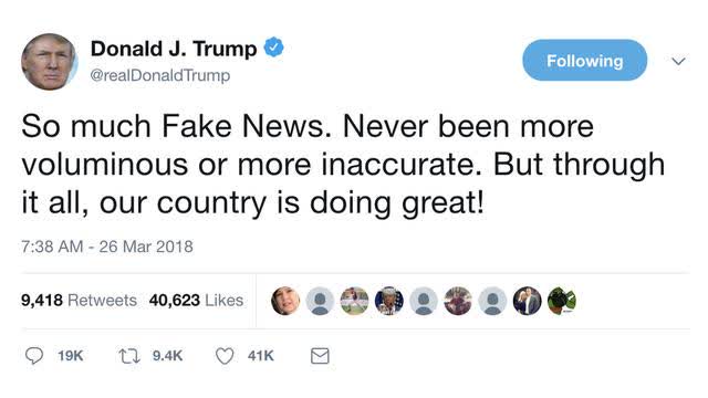 trump Doesnt Believe His Own FAKE NEWS