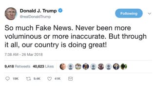 trump Doesnt Believe His Own FAKE NEWS