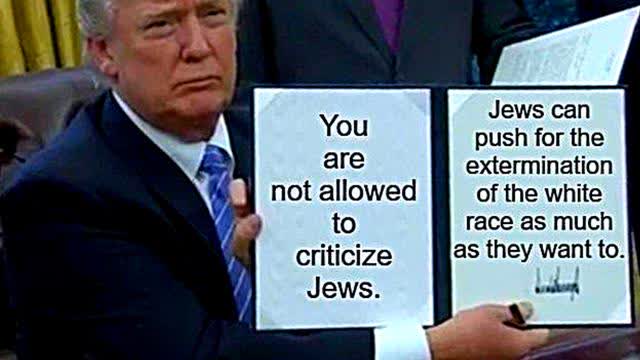 DON'T FIGHT BACK AGAINST YOUR EXTERMINATION BIGOT WHITE SUPREMACIST