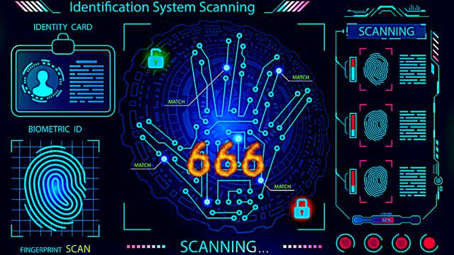 If You Still can't See You're Spiritually Blind 666 Right Hand Scanner (Grocery Store)