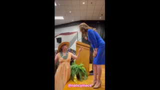 Nancy Mace Calls Faggot a "Tranny" -Then Voice Is Lowered In Pitch