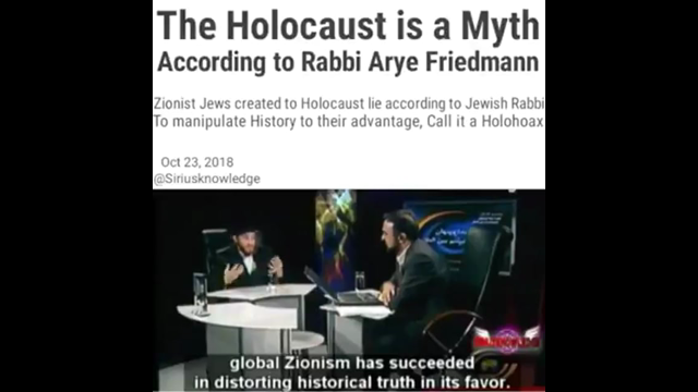 Rabbi Moshe Aryeh Friedman - The Holocaust Is A Myth