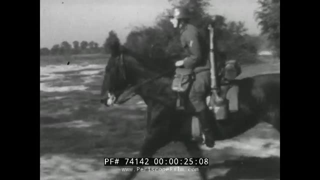 74142 German Film A battery Taking up position