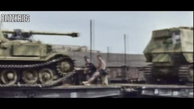 Kursk 1943   Fierce Combat Footage  HD Color
