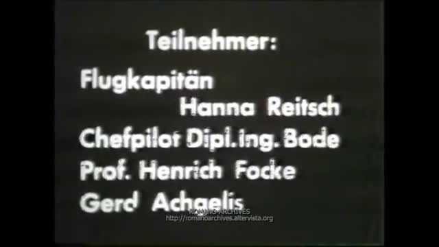 Hanna Reitsch Tests the Me 163 in PeenemÃ¼nde