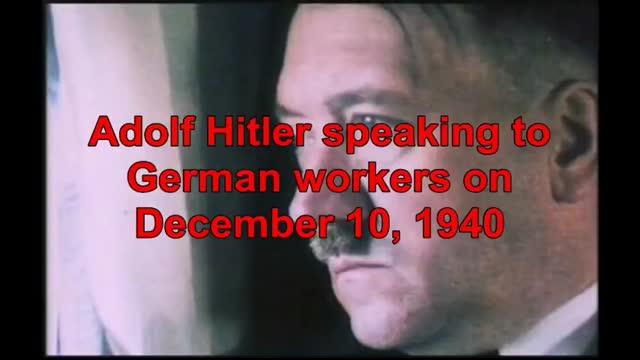 Adolf Hitler speech on the British French and American democracies 1
