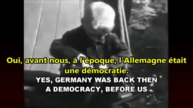 Adolf Hitler nomme le veritable ennemi des nations et des peuples