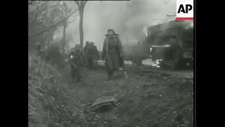 Waffen SS and Fallschirmjager troops in action 360p