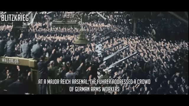 Hitler Speaks at Rheinmetall Borsig Factory 1940