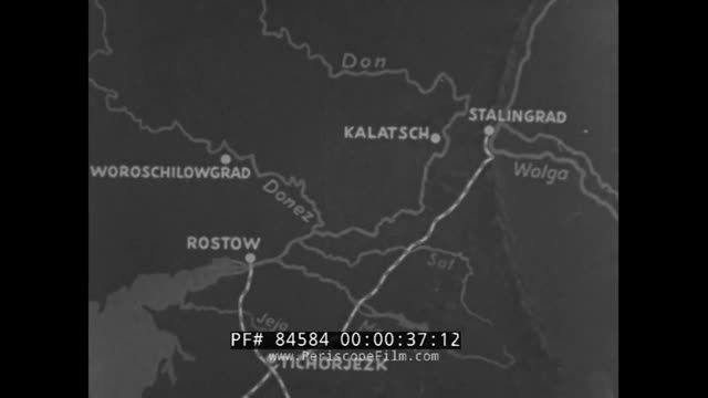 German Newsreel attle of Stalingrad 1942 silent film