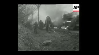 Waffen SS and Fallschirmjager troops in action%2C Western Front late 1944 1945