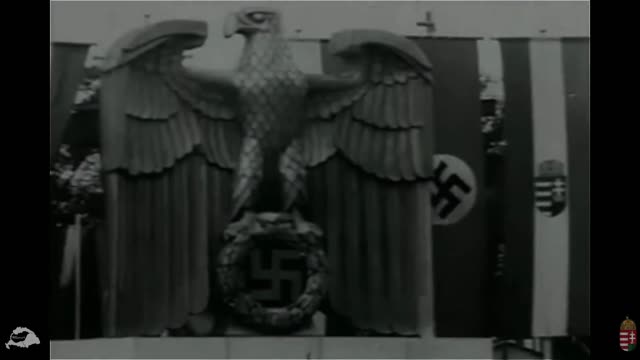 Herr Hitler and Admiral Horthy at BERLIN MILITARY PARADE August 25 1938