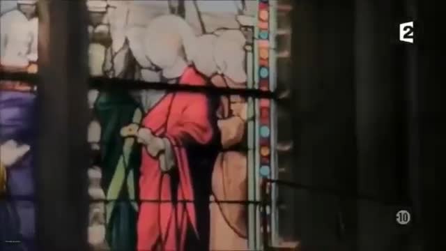 RARE COLOR FOOTAGE OBTAINED   SS Soldier plays a Church Organ