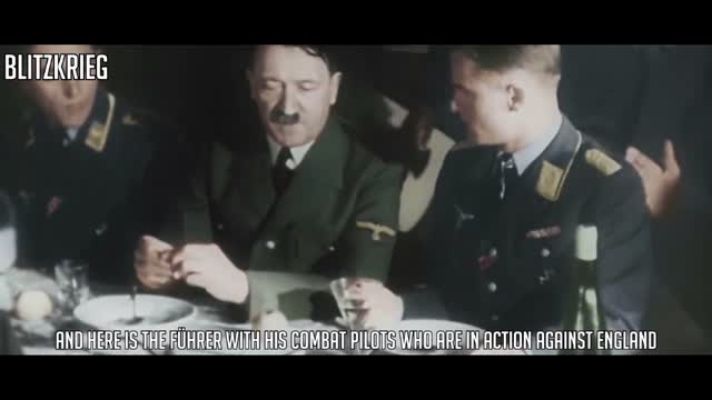 Hitler sharing a meal