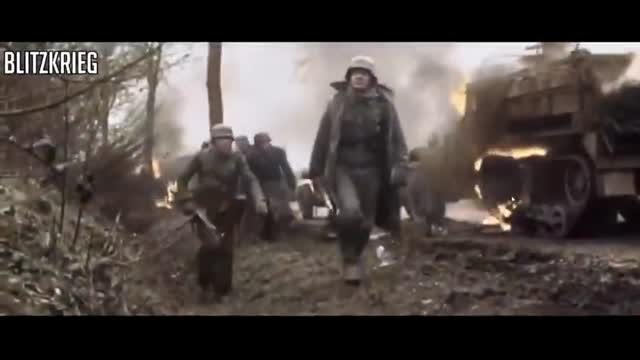 Ambush at Poteau 1944  HD Color