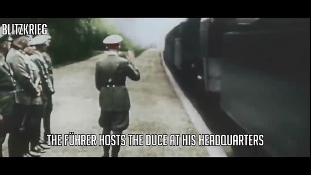 The Fuhrer Hosts the Duce at his headquarters