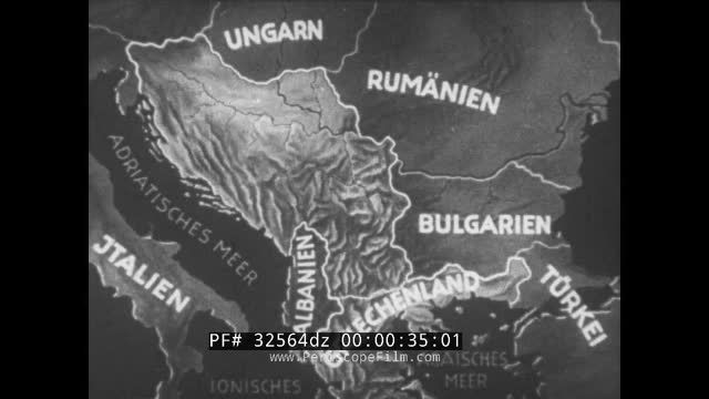 32564dz German Newsreel German Report Of Balkans Periscope Films (silent)