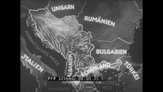 32564dz German Newsreel German Report Of Balkans Periscope Films (silent)