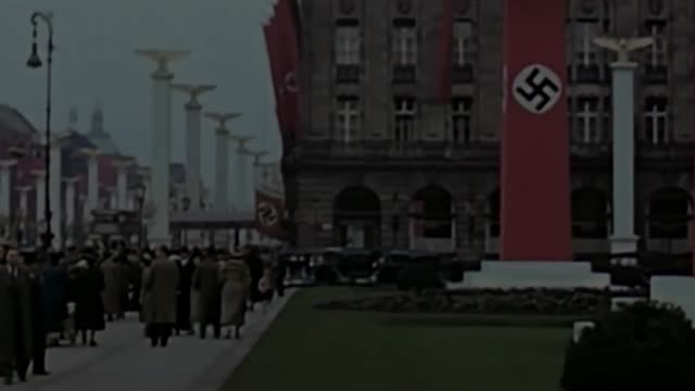 WWII Volkssturm Berlin 45 Color Footage
