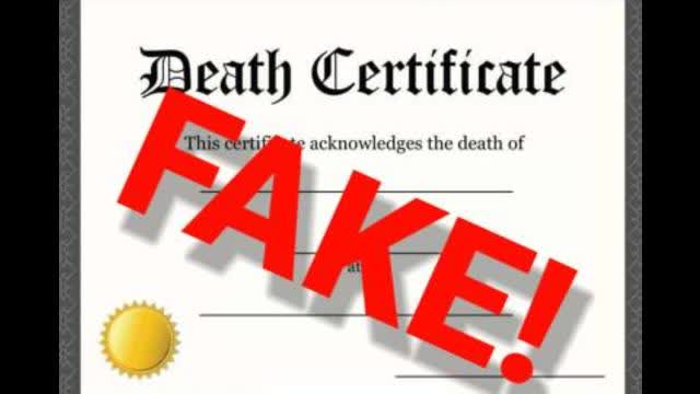 FAKING DEATH CERTIFICATES FOR COVID19 TO MAKE EVERY DEATH A CORONA DEATH