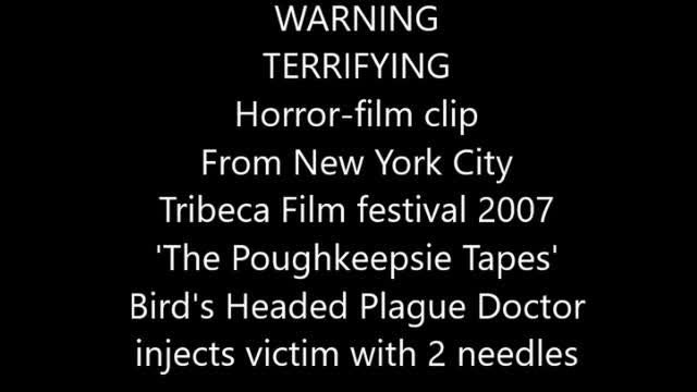 NYC Tribeca film festival HORROR film is CHILLING, so be warned before viewing this vid