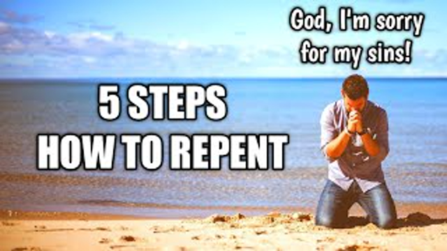 How to repent according to the Bible