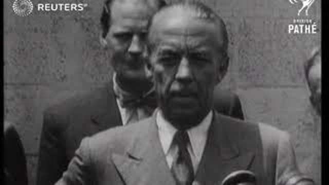 Swedish diplomat Bernadotte talks about peace just to be murdered by Israeli terrorists