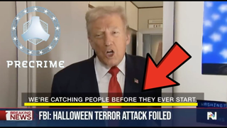 PUMPKIN DAY PSYOP! TRUMP PRAISES PRECRIME ARRESTS SAYING "WE'RE CATCHING PEOPLE BEFORE THEY START!"