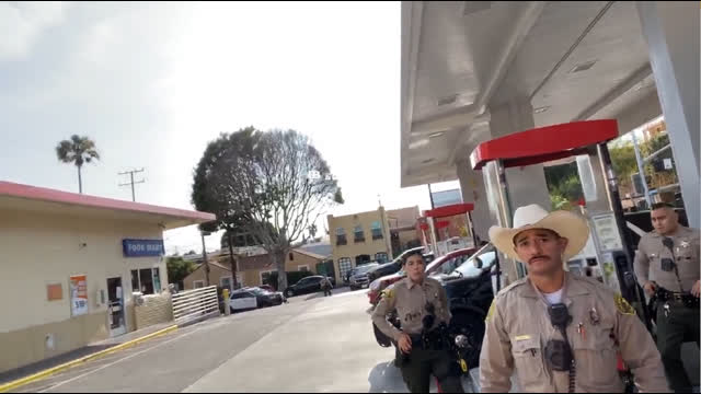 Handsome Truth Confronts a Gang of Beaner Cops