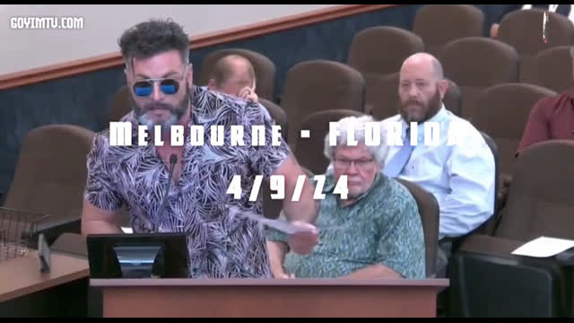 Handsome Truth Speech at City Council in Melbourne, Florida