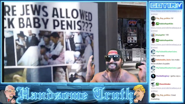 114th GOYIMTV.COM LIVESTREAM: HT doing Sticker Activism & Exposing Kalergi Plan, Dr. William Pierce, Jews Turning Blacks into Savages against WHITEY