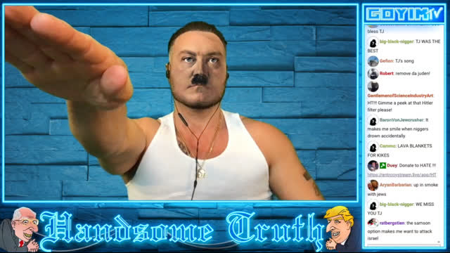 203rd GOYIMTV.COM LIVESTREAM: SELF HATING WHITES WANT YOU DEAD AND NIGGERS GET AWAY WITH MURDER!