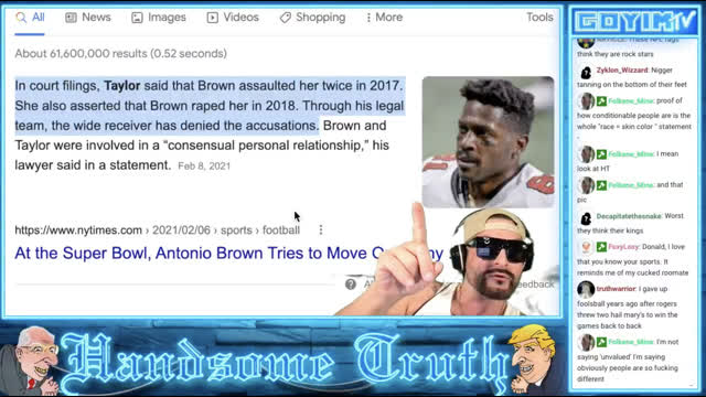 207th GOYIMTV.COM LIVESTREAM: ANTI WHITE NBA & NFL EXPOSED!!! Ft. Donald Netanyahu