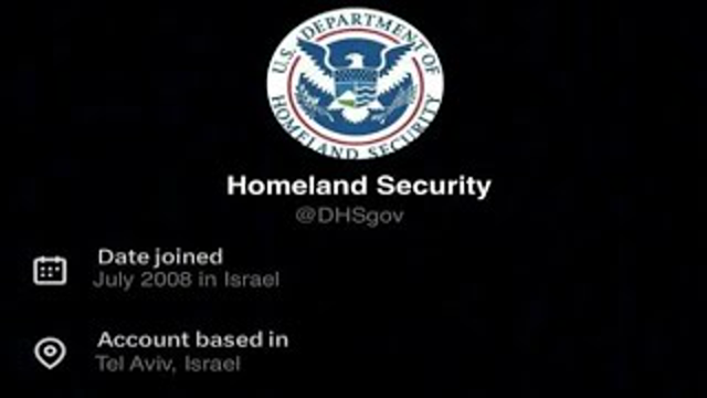 Homeland Security Twitter Account Based In Israel DHSgov