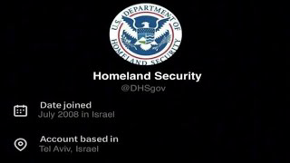 Homeland Security Twitter Account Based In Israel DHSgov