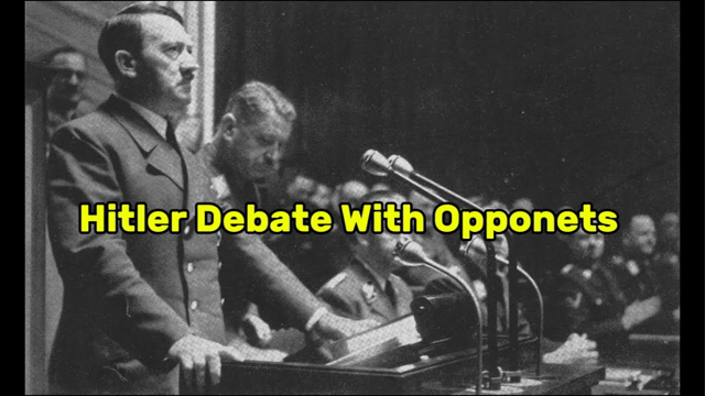 Hitler Debate With Opponets In Reichtag Over The Enabling Act.