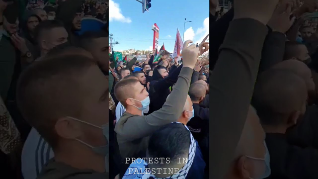 Palestine has large protests today 6th March 2021