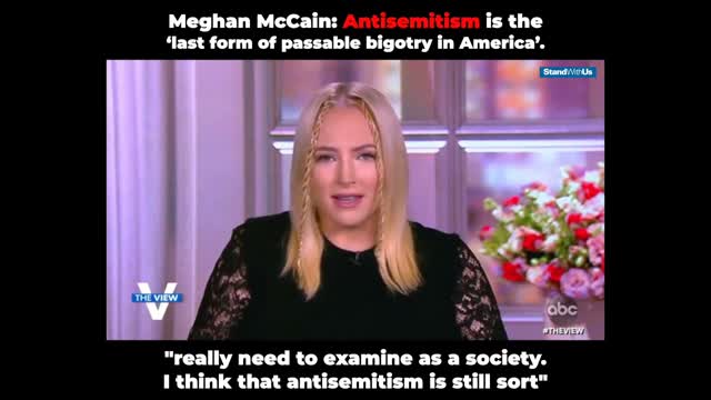 "Antisemitism is passable bigotry" - Meghan McCain on Antisemitism in 2021