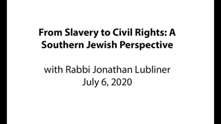 Jew clamis Jews did 1% of Slavery: A Southern Jewish Perspective