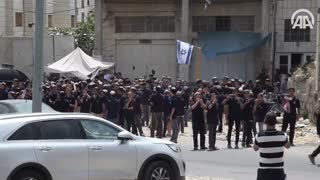 Jewish israeli Extremist and israeli Military terrorise Palestinian neighbourhoods