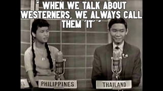 1958 Foreign exchange: Philippines, Malaysia, Thailand, Iceland, Turkey, Greece. Subject: Prejudice